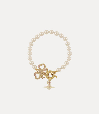 Vivienne Westwood Rigoberta Pearl Bracelet 夢幻珍珠蝴蝶結手鏈（共2色！）