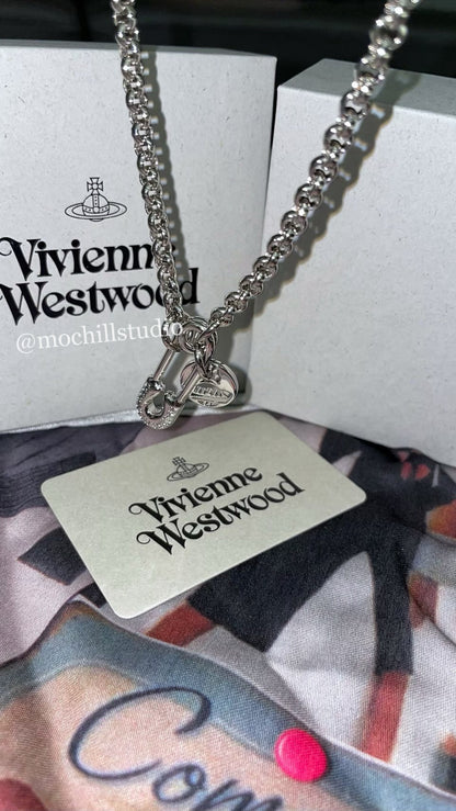 Vivienne Westwood Man MAN IMOGENE Necklace 男款大別針土星項鍊