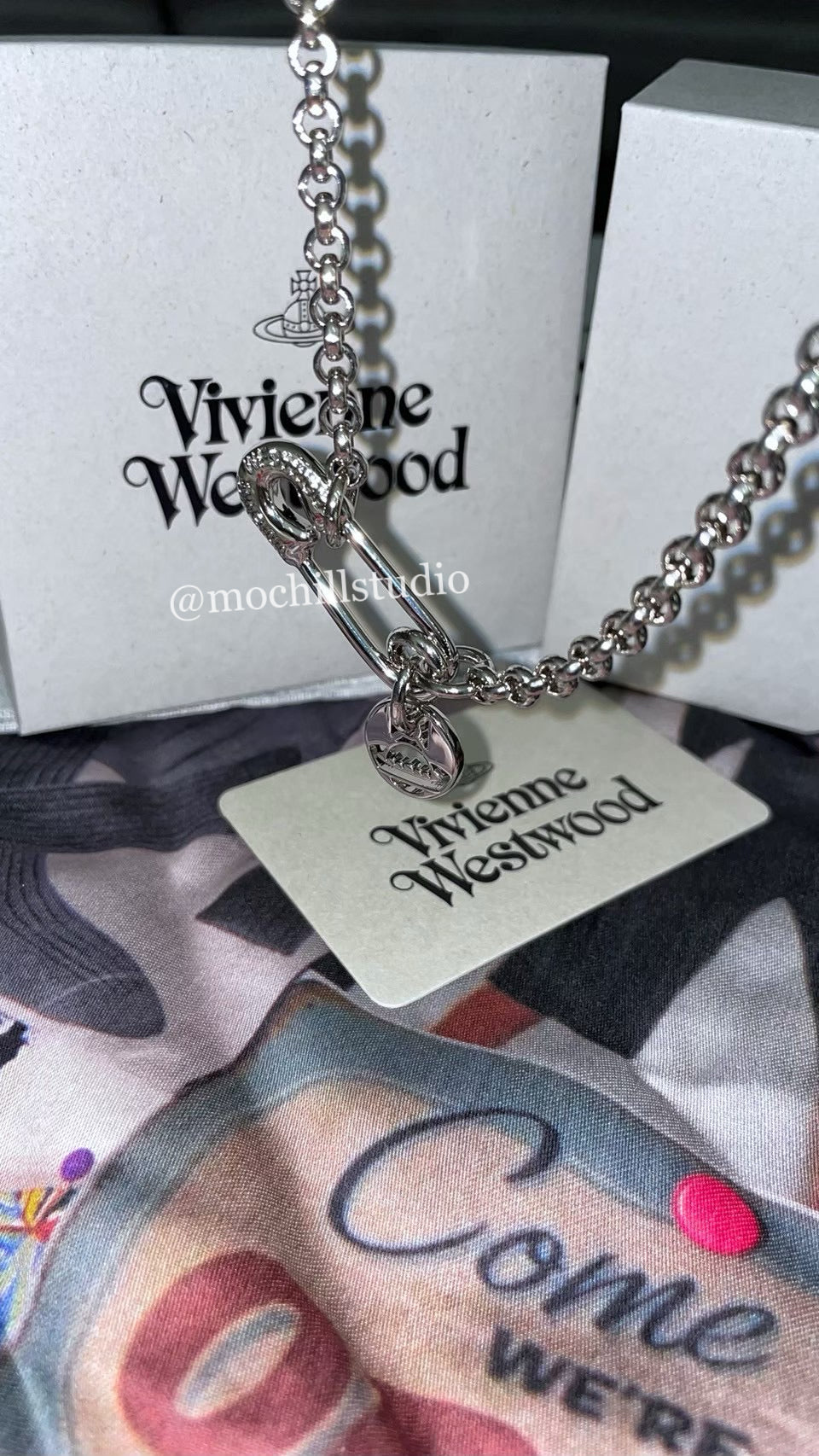 Vivienne Westwood Man MAN IMOGENE Necklace 男款大別針土星項鍊