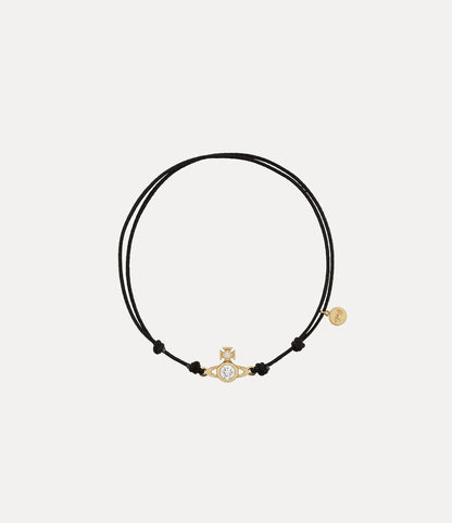 Vivienne Westwood Battersea Cord Bracelet 可調節純金小土星繩鍊