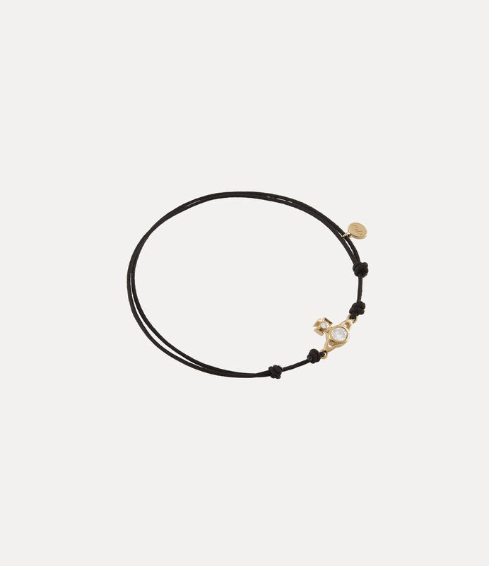 Vivienne Westwood Battersea Cord Bracelet 可調節純金小土星繩鍊
