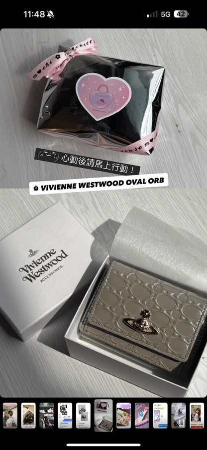 Vivienne Westwood Oval Orb 三折錢包 (共 3 色！）