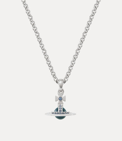 Vivienne Westwood 限定限量單寧藍立體土星項鍊（全尺寸！）Man. Petite Tiny orb Necklace