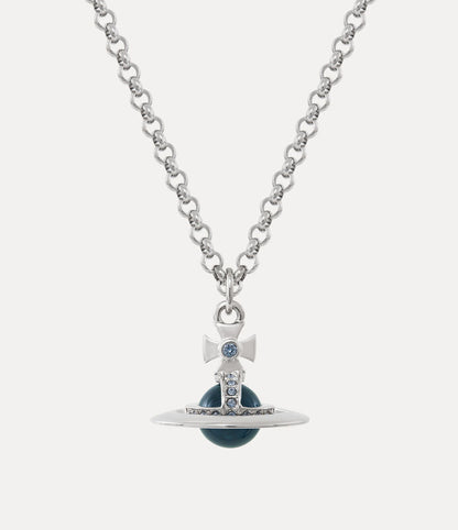 Vivienne Westwood 限定限量單寧藍立體土星項鍊（全尺寸！）Man. Petite Tiny orb Necklace