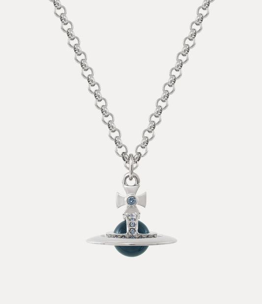 Vivienne Westwood 限定限量單寧藍立體土星項鍊（全尺寸！）Man. Petite Tiny orb Necklace