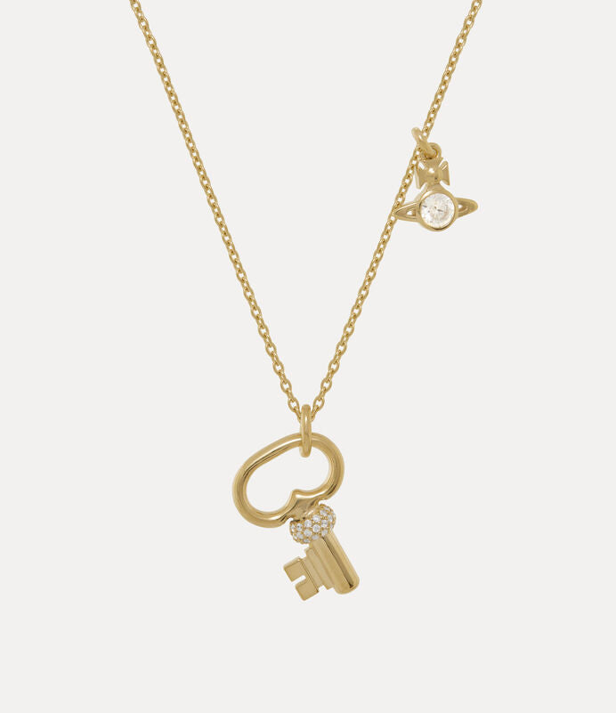 Vivienne Westwood Baya Pendant Necklace 純銀鑰匙土星項鍊