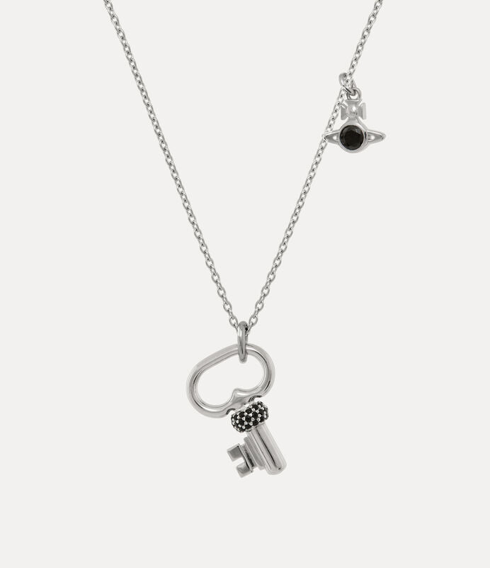 Vivienne Westwood Man. Baya Pendant Necklace 純銀鑰匙土星項鍊