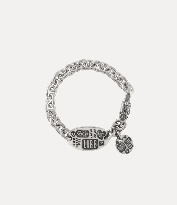 Vivienne Westwood Man. Lancelot Bracelet 復古鐵牌手鍊