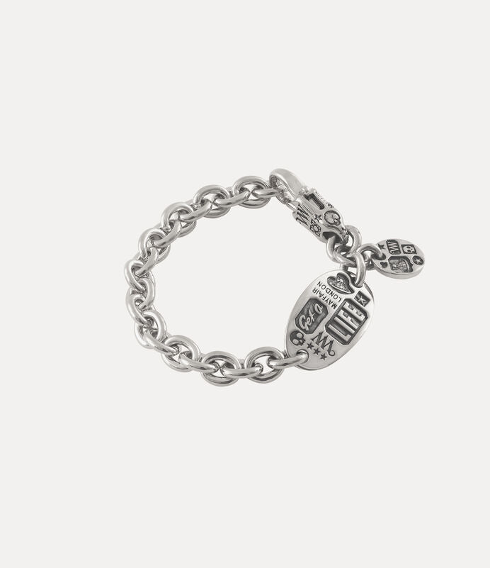 Vivienne Westwood Man. Lancelot Bracelet 復古鐵牌手鍊