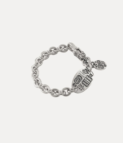 Vivienne Westwood Man. Lancelot Bracelet 復古鐵牌手鍊