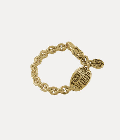 Vivienne Westwood Man. Lancelot Bracelet 復古鐵牌手鍊