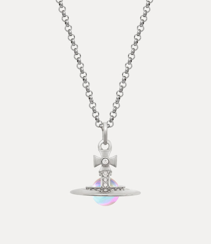 Vivienne Westwood New Petite & Tiny Aurora Orb Pendant Necklace 限定限量極光立體土星小號中號項鍊