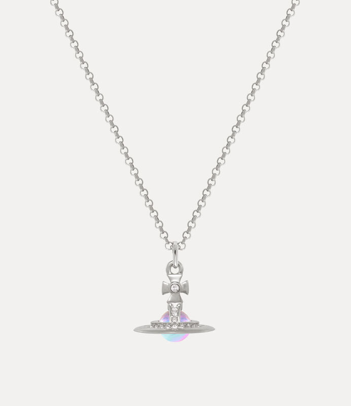 Vivienne Westwood New Petite & Tiny Aurora Orb Pendant Necklace 限定限量極光立體土星小號中號項鍊