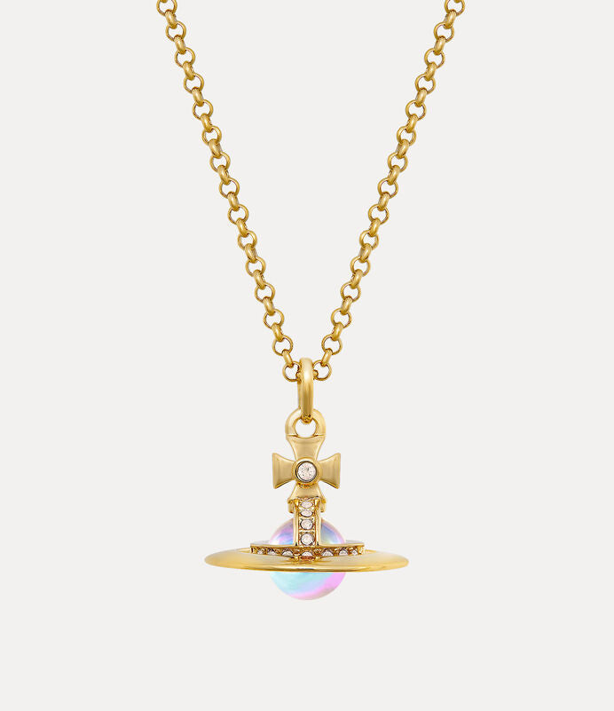 Vivienne Westwood New Petite & Tiny Aurora Orb Pendant Necklace 限定限量極光立體土星小號中號項鍊