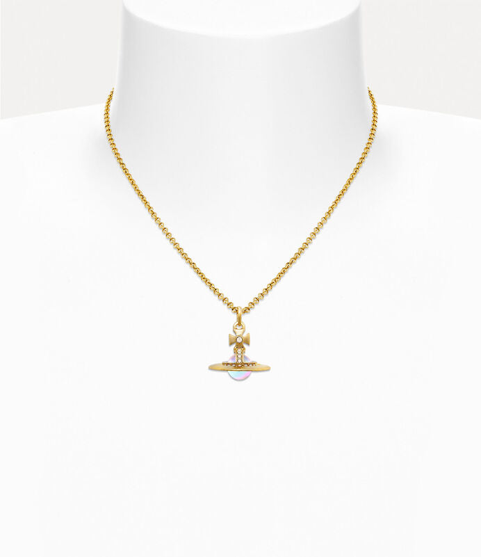 Vivienne Westwood New Petite & Tiny Aurora Orb Pendant Necklace 限定限量極光立體土星小號中號項鍊