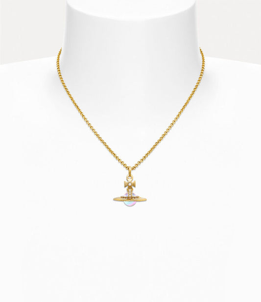 Vivienne Westwood New Petite & Tiny Aurora Orb Pendant Necklace 限定限量極光立體土星小號中號項鍊