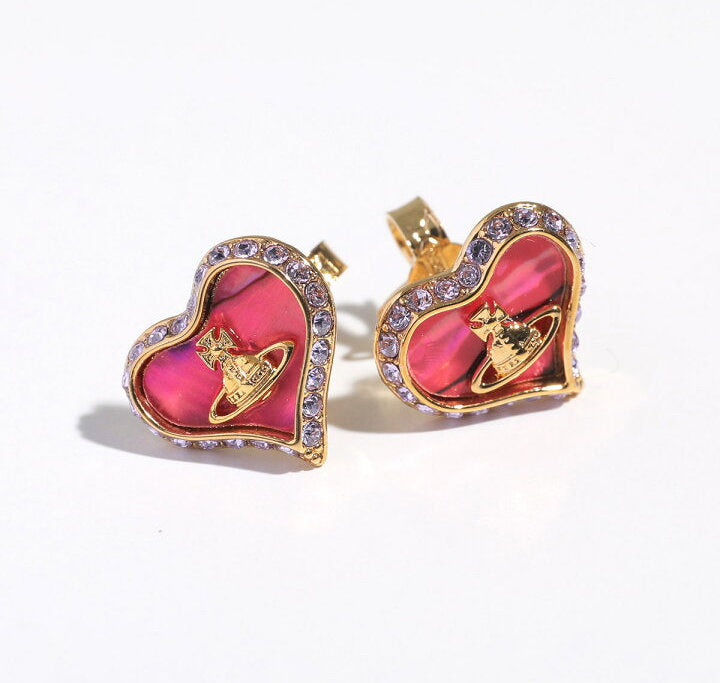 Vivienne Westwood Petra Earrings 愛心貝母耳環 （多色！）