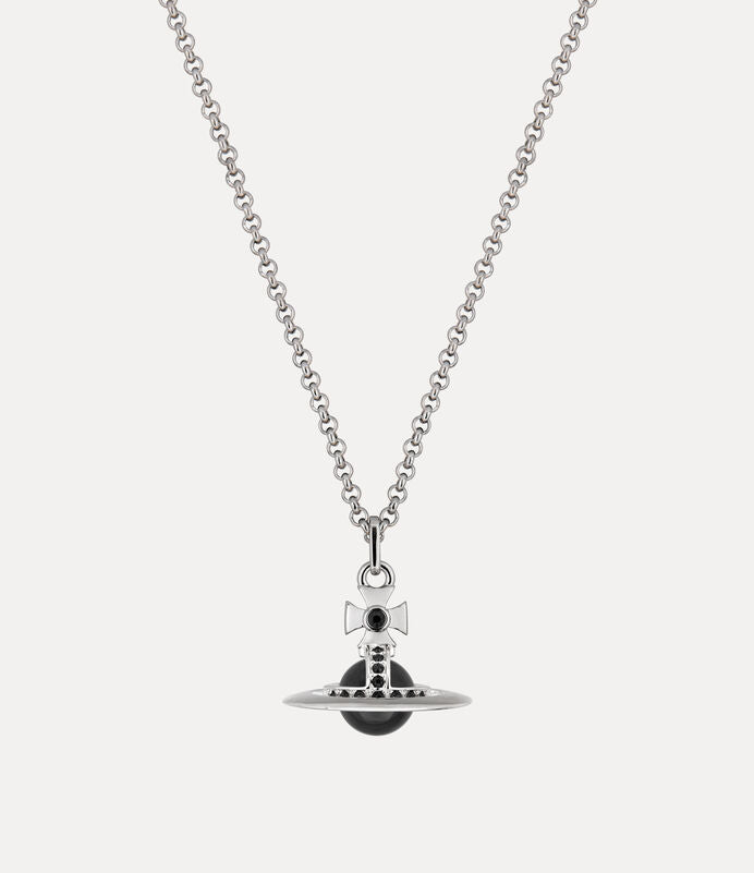 Vivienne Westwood Tiny Orb Necklace 男款黑球中號立體土星項鍊