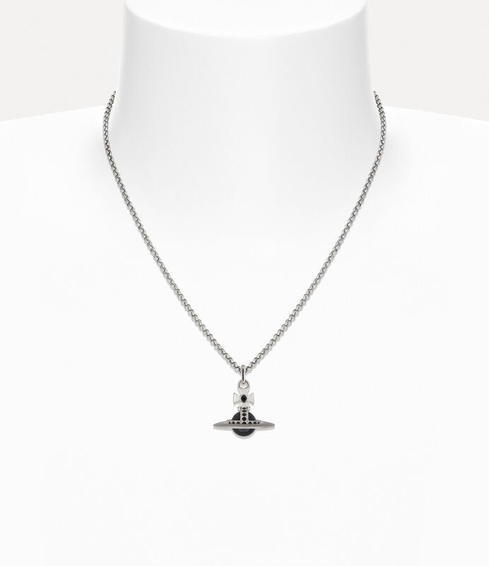 Vivienne Westwood Tiny Orb Necklace 男款黑球中號立體土星項鍊
