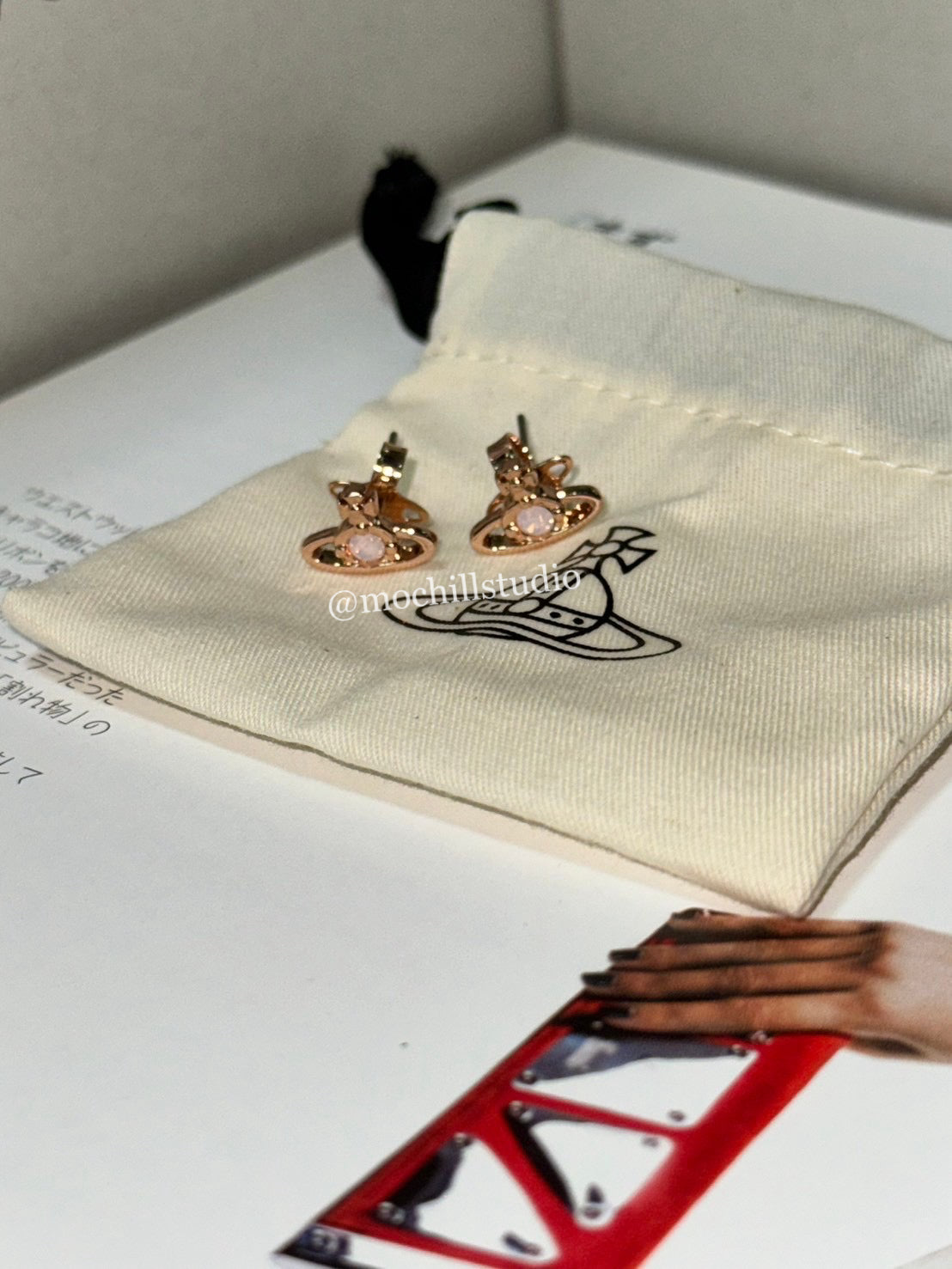 Vivienne Westwood Nano Solitaire Earrings 經典水晶土星耳環（多色！）