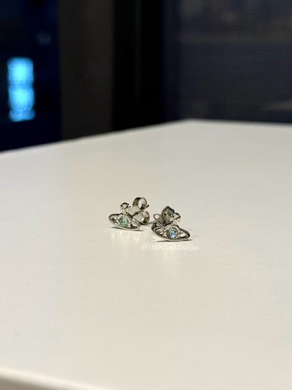 Vivienne Westwood Nano Solitaire Earrings 經典水晶土星耳環（多色！）