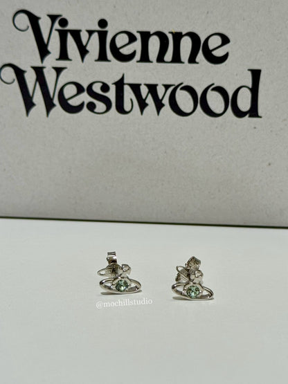 Vivienne Westwood Nano Solitaire Earrings 經典水晶土星耳環（多色！）