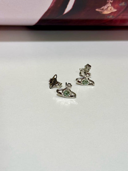 Vivienne Westwood Nano Solitaire Earrings 經典水晶土星耳環（多色！）