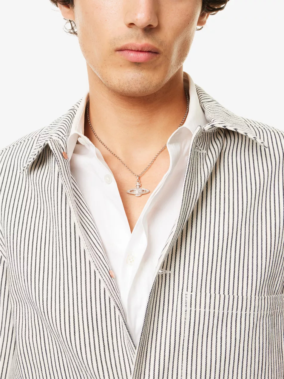 Vivienne Westwood Mini Bas Relief Necklace 經典滿鑽土星項鍊（共5色！）