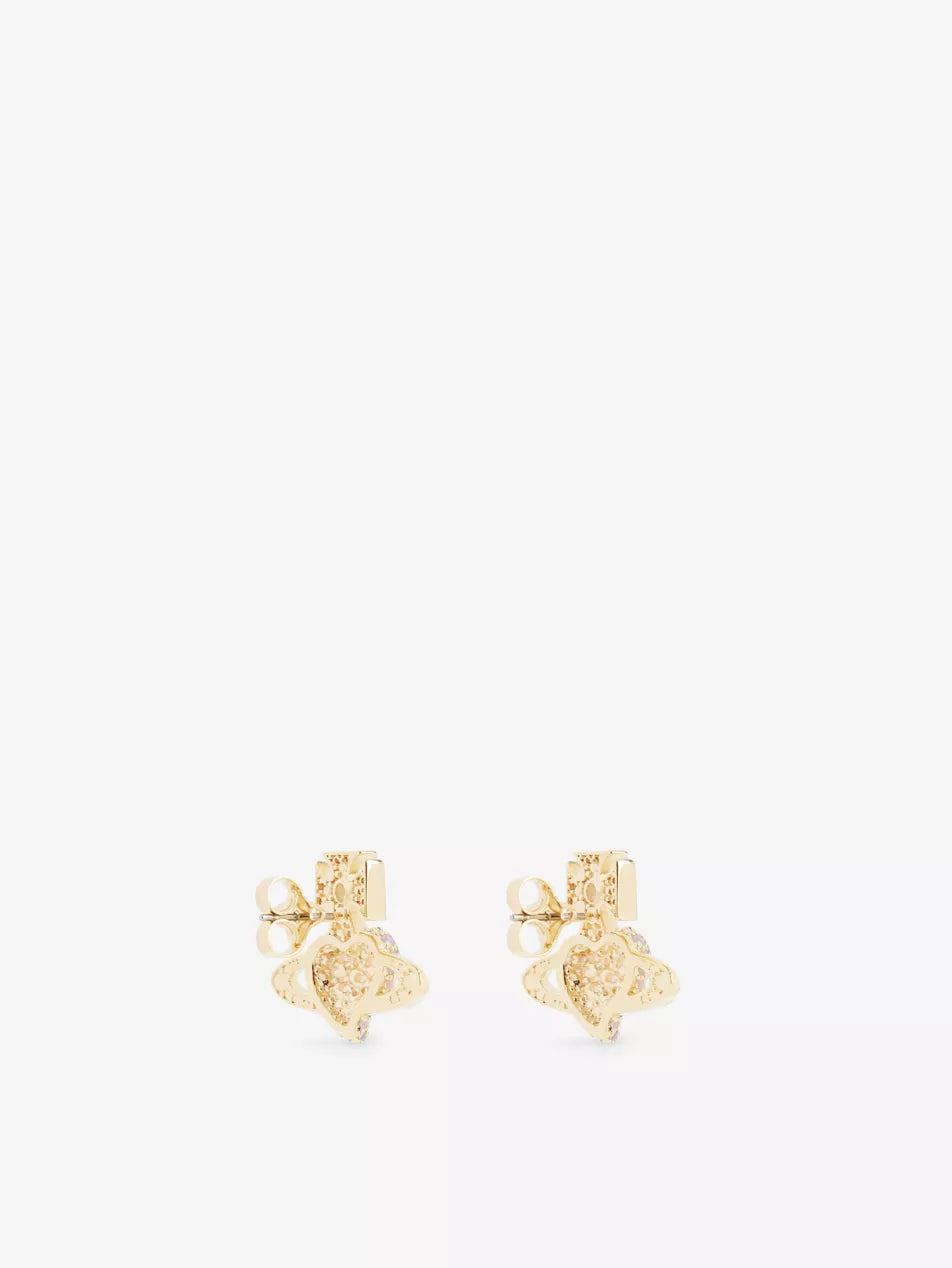 Vivienne Westwood Agnatha Earrings 情人節限定愛心滿鑽土星耳環