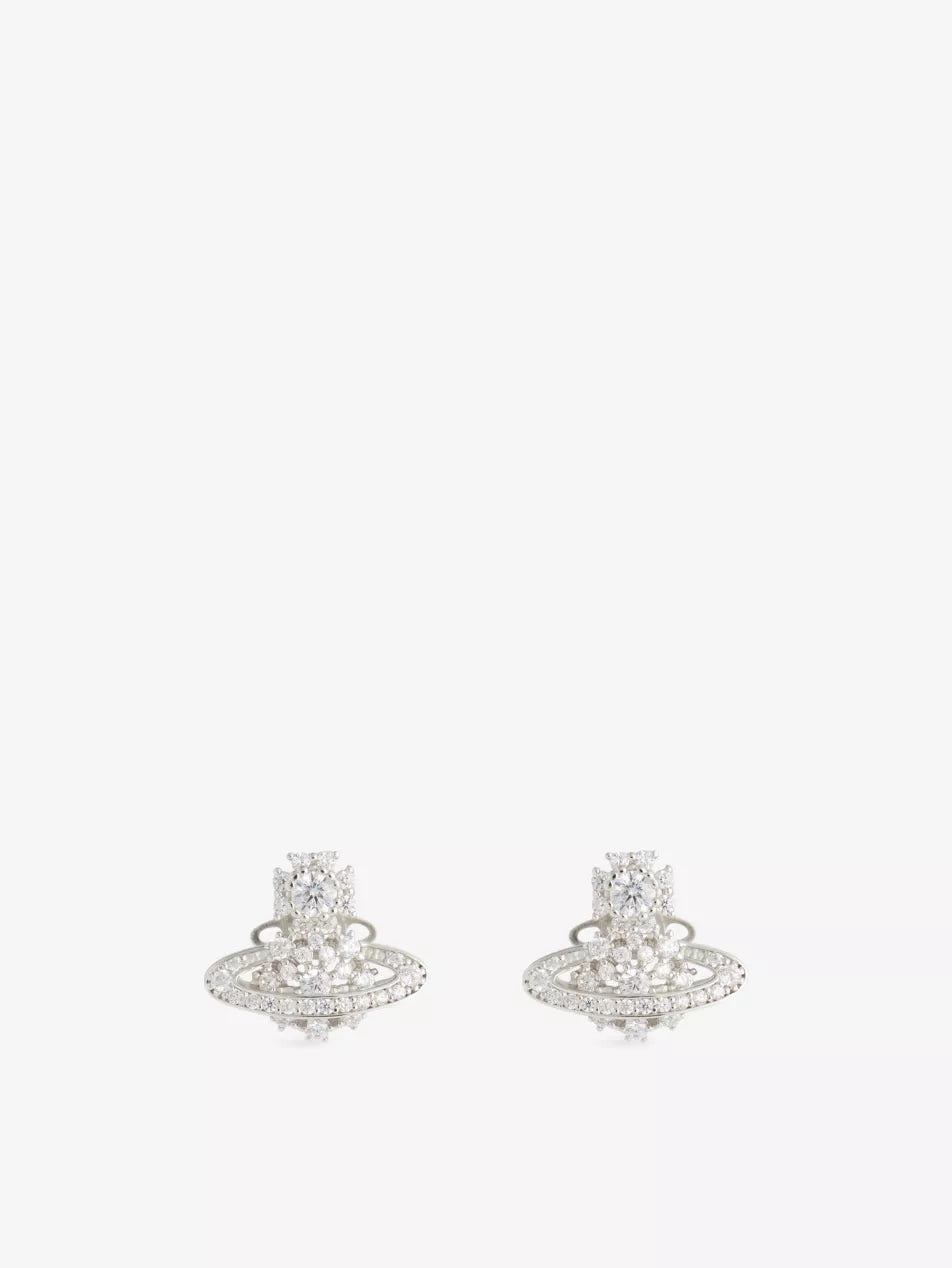 Vivienne Westwood Narcissa Earrings 純銀雪花土星耳環