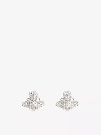 Vivienne Westwood Narcissa Earrings 純銀雪花土星耳環