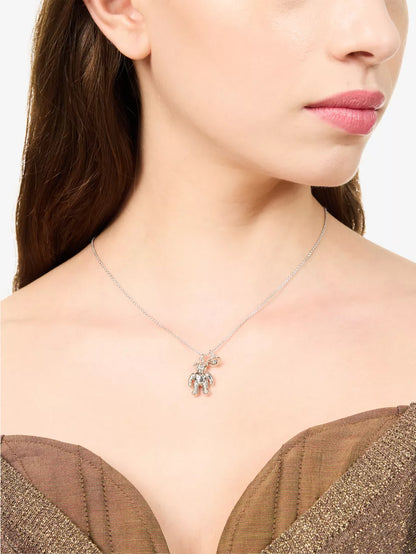 Vivienne Westwood Ruby Pendant Necklace 精典鏈條泰迪項鏈
