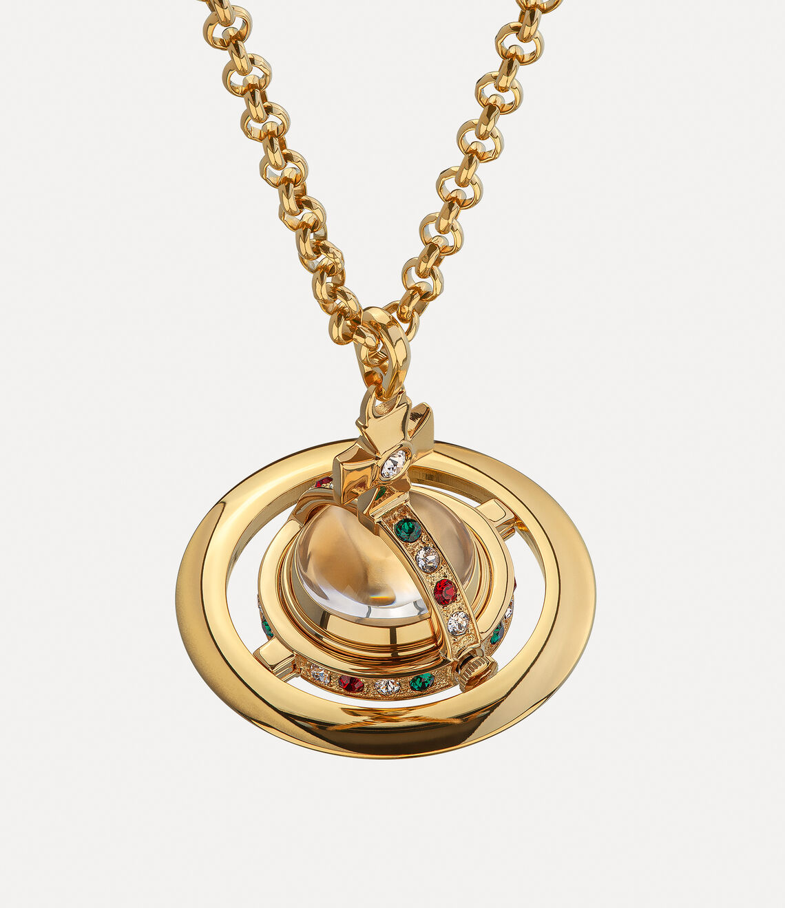 Vivienne Westwood Orb Watch Pendant Necklace 立體土星鐘項鍊 （共3色！）