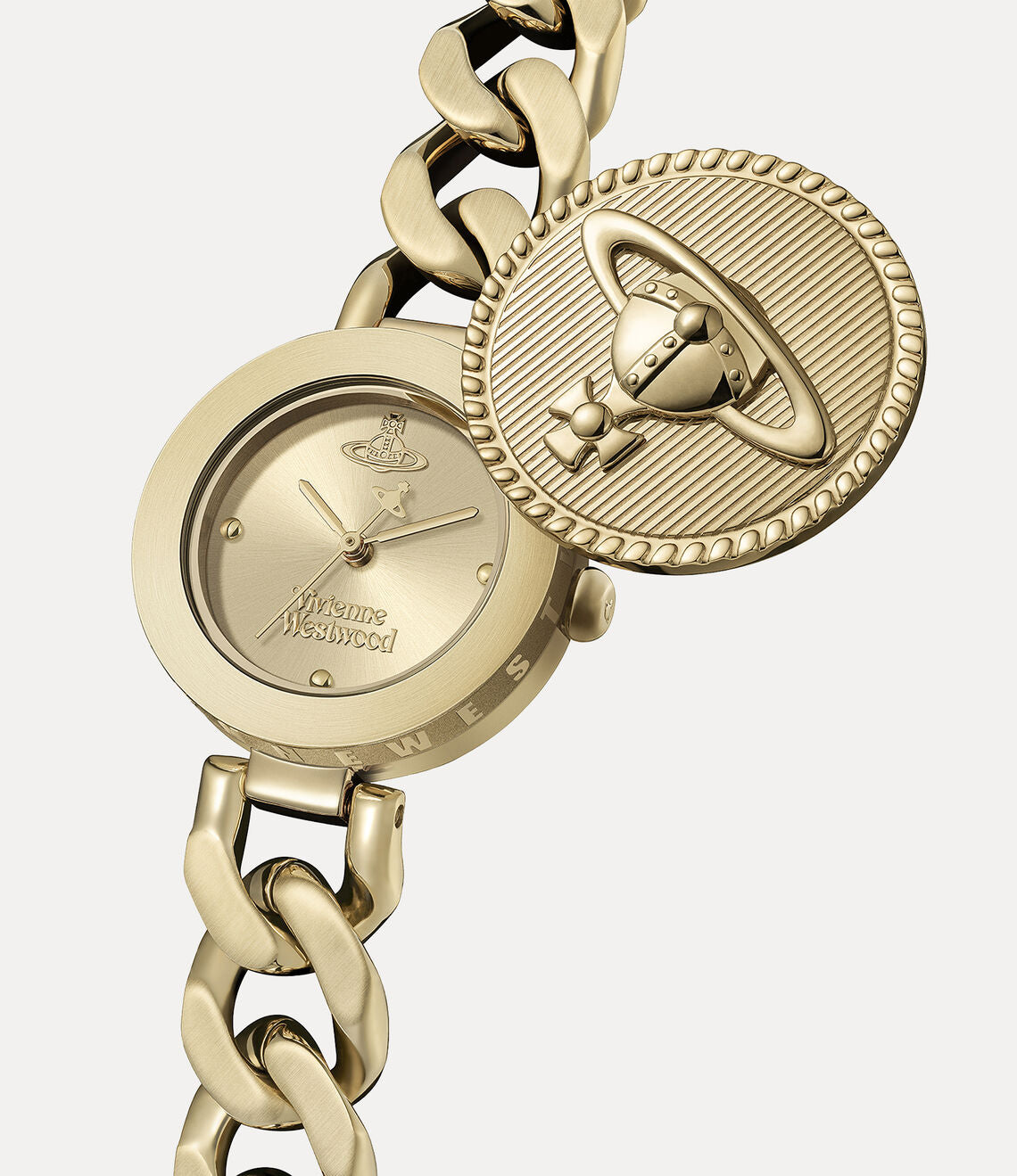 ✶ 11.24 - 12.01 Black Friday Sale  ✶ Vivienne Westwood Orb Button Watch 翻蓋土星圓錶