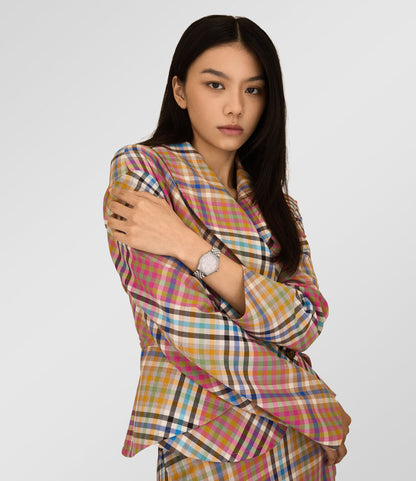 Vivienne Westwood Little Wallace Watch 粉色雕花水鑽手錶