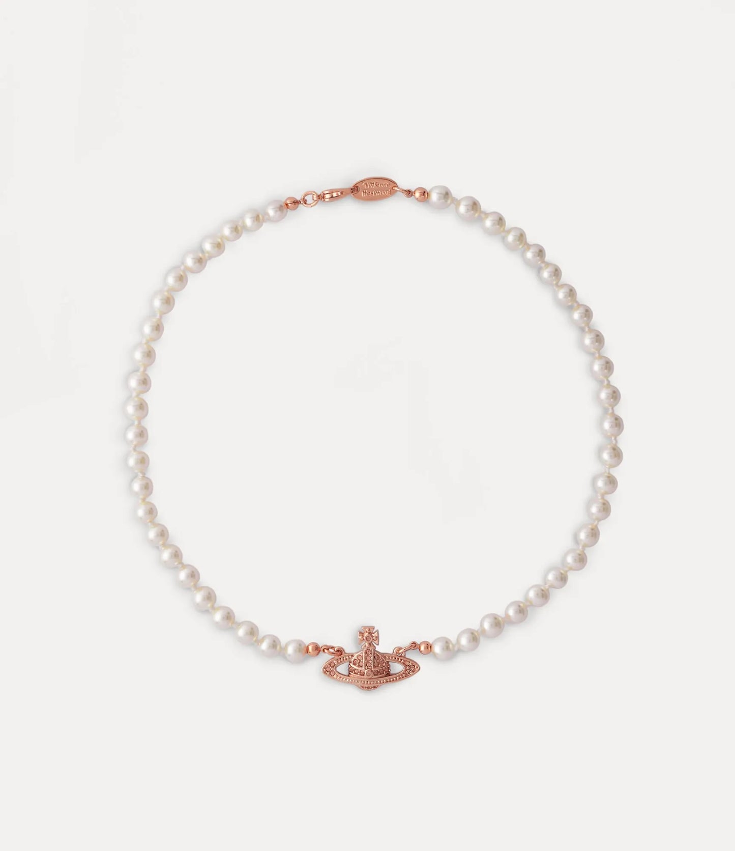 Vivienne Westwood Mini Bas Relief Pearl Choker 經典滿鑽土星珍珠頸鍊（共3色！）