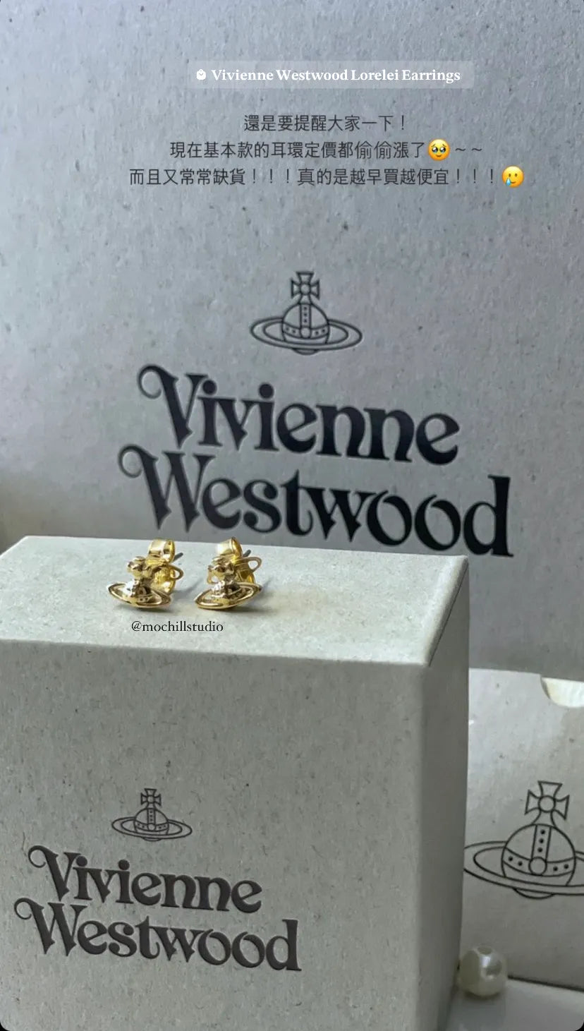 Vivienne Westwood Lorelei Earrings 經典立體土星耳環（共4色！）