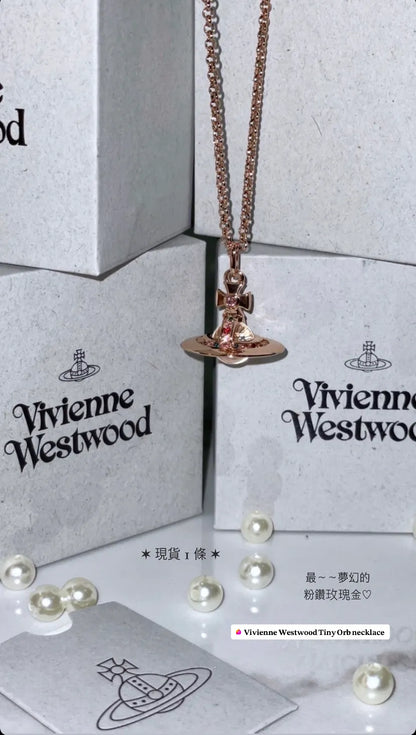 Vivienne Westwood Tiny Orb Necklace 中號立體土星項鍊 （共4色！）