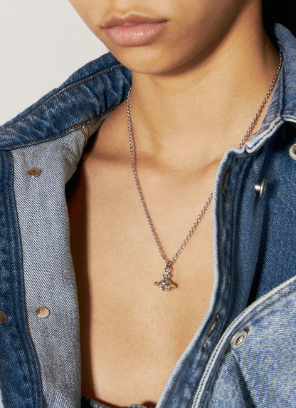 Vivienne Westwood Man. Mayfair Small Orb Necklace 卯釘水晶立體土星項鍊